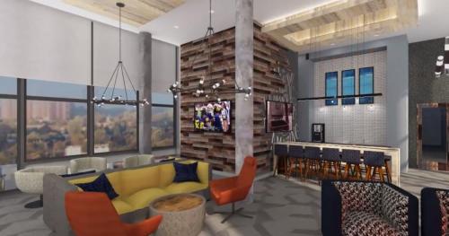 Six11, Ann Arbor - Rendering Common Area