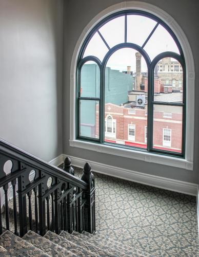 The Legacy (Crapo Building) historic stairway restoration